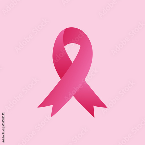 vector breast cancer awareness pink ribbon design