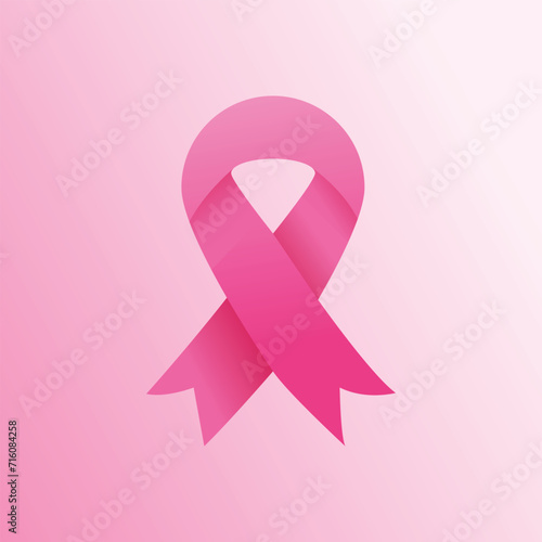 vector breast cancer awareness pink ribbon design