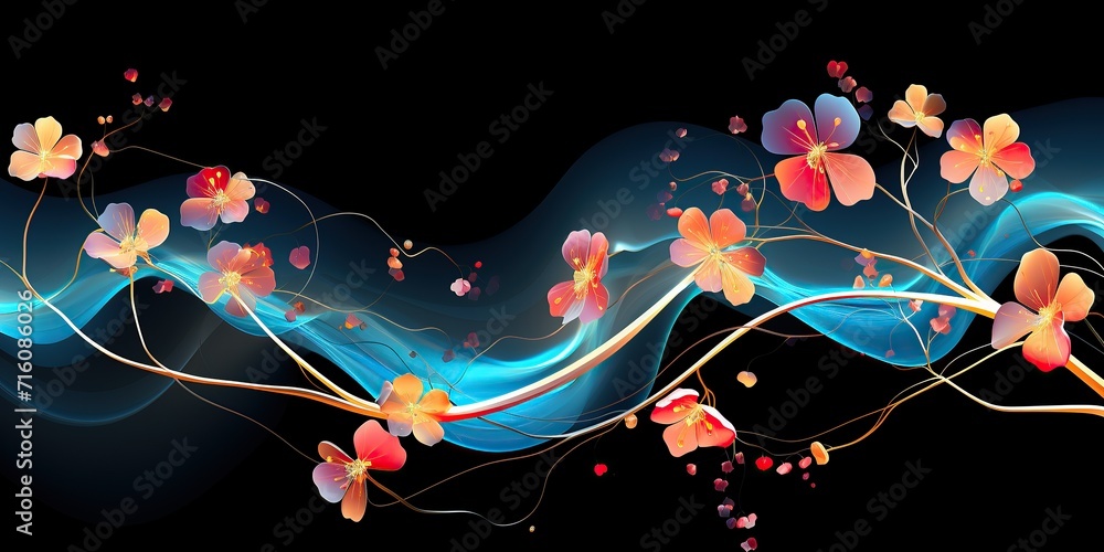 beautiful abstract floral background