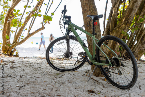 Bike on beach