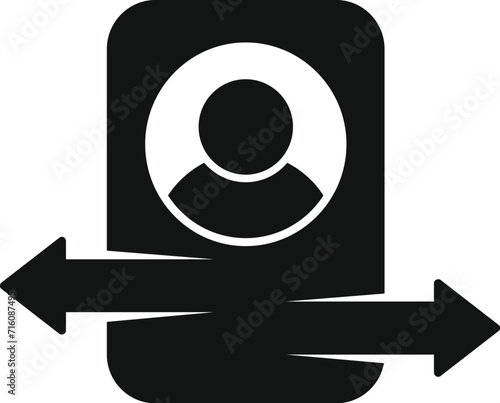 Ambiguity icon simple vector. Data confused. Lost question block