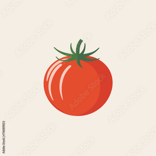 Red tomato illustration vector design