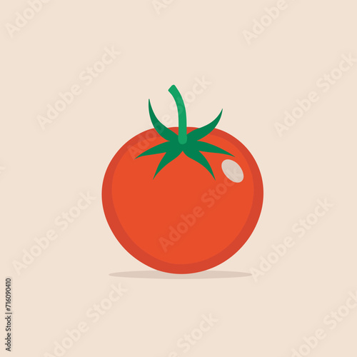 Red tomato illustration vector design