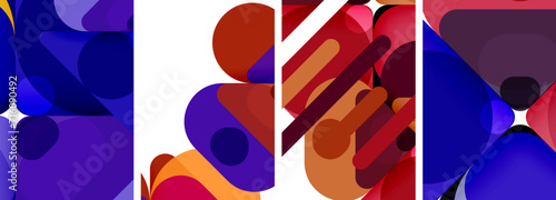 Geometric elements abstract backgrounds for wallpaper, business card, cover, poster, banner, brochure, header, website