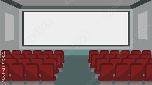 big room movie theater There are chairs for the audience