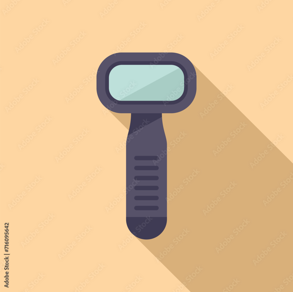Bar glass scanner icon flat vector. Sign label cellular. Device app Bar glass scanner icon flat vector. Sign label cellular. Device app