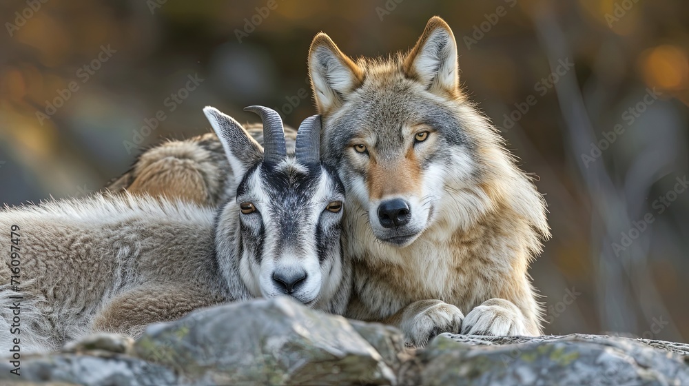 Friendship of Wolf And Goat