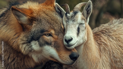 Friendship of Wolf And Goat