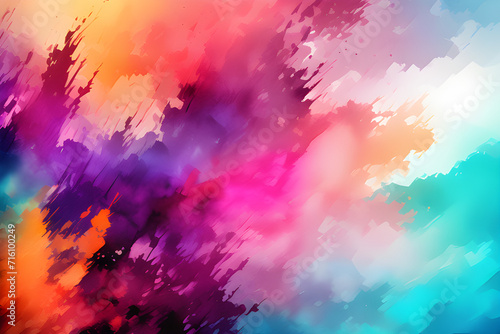 Beautiful Blue World: Creative Background Art in Abstract Watercolor Wallpaper generative ai