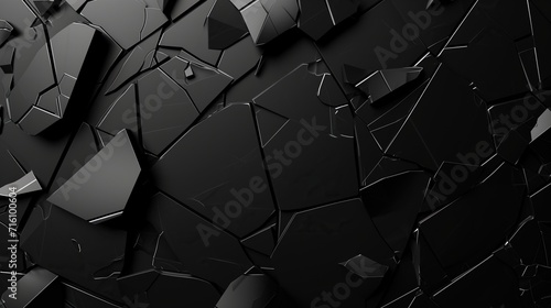 Abstract Crack Black Background