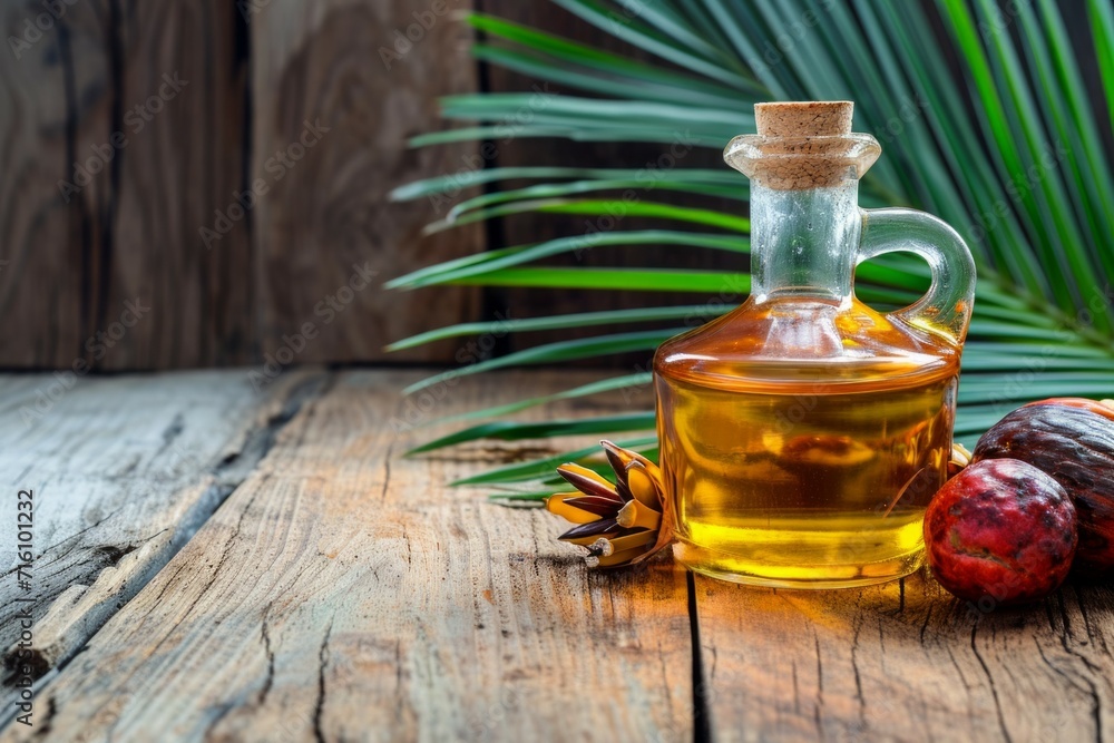 Palm oil. Background with selective focus and copy space Palm oil. Background with selective focus and copy space