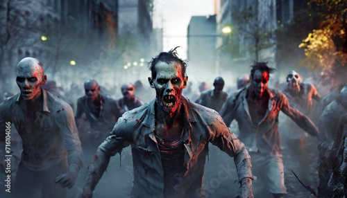 Zombies in a Crowded Street