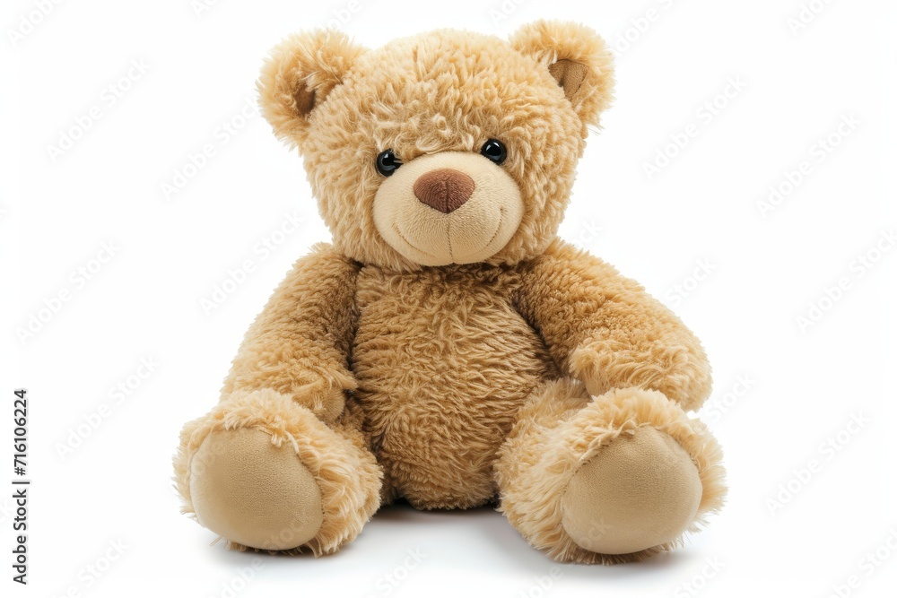 Teddy bear on white background