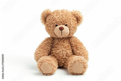 Isolated teddy bear toy on white background
