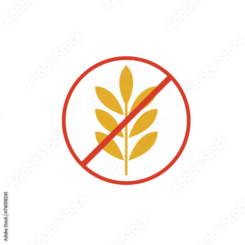 Gluten-free or non-gluten food allergy product dietary labels for apps and websites