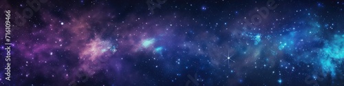 Galaxy background with realistic nebula and shining stars. blue nebula starry sky technology sci-fi background © IlluGrapix