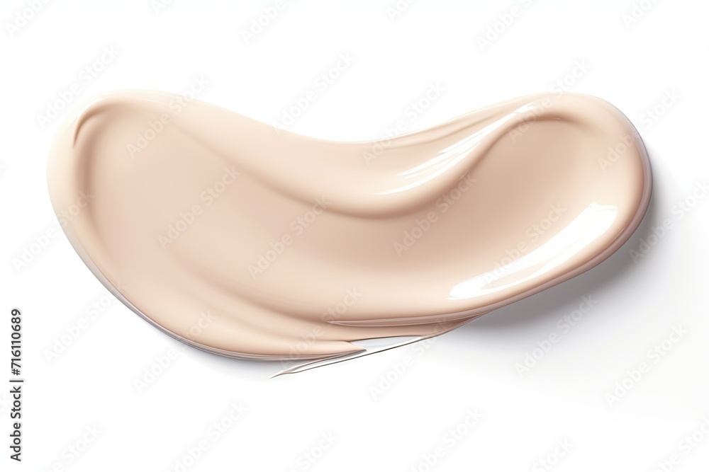 White cosmetic cream on white background Lipstick smear Lip gloss smudge CC makeup swatch Grooming products BB cream tear shape Drop of liquid foundation st White cosmetic cream on white background Lipstick smear Lip gloss smudge CC makeup swatch Grooming products BB cream tear shape Drop of liquid foundation st