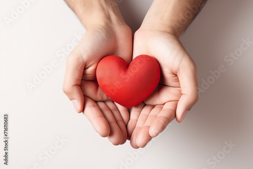 A studio photograph showcases the concept of familial love and support on a light background