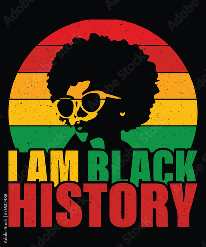 I'm Black History T-Shirt, Pride Month Shirt, Black History Month Shirt Print Template