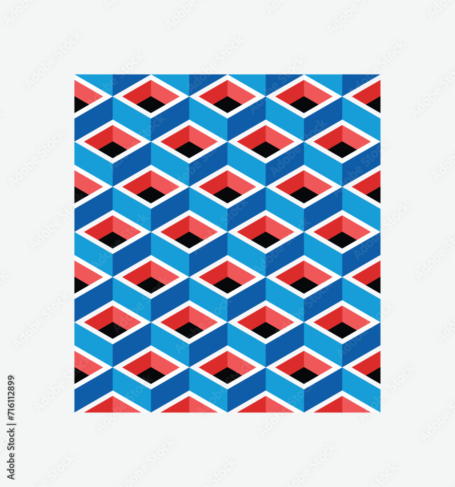 Simple geometric cube pattern vector abstract background Simple geometric cube pattern vector abstract background