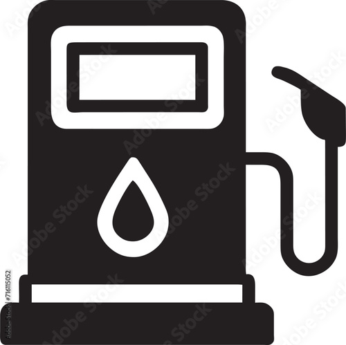 gasstation, icon, vector illustration photo