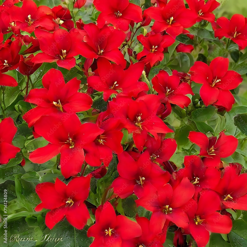 Red Flowers Generated by Ai Red Flowers Generated by Ai