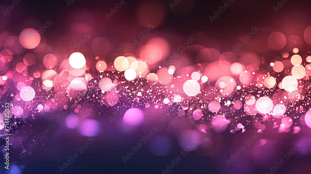 pink glow particle abstract bokeh background. pink light bokeh  - obrazy, fototapety, plakaty 