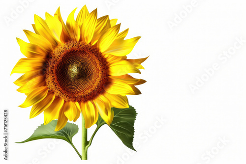 Sunflower flowers set isolated. PNG with transparent background. Flat lay. 