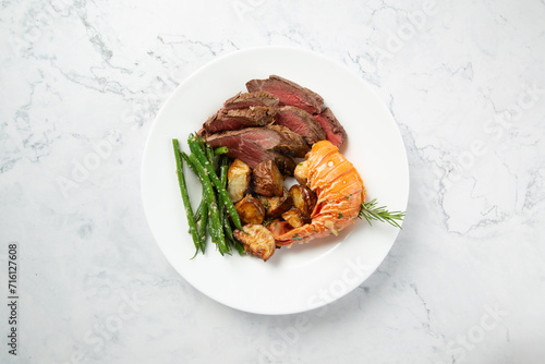 Surf and turf plate