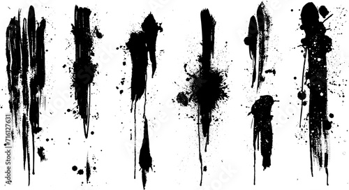 Set of grunge banners.Grunge backgrounds