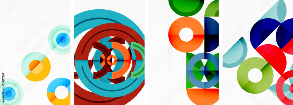 Round geometric elements and circles in background design for wallpaper, business card, cover, poster, banner, brochure, header, website Round geometric elements and circles in background design for wallpaper, business card, cover, poster, banner, brochure, header, website