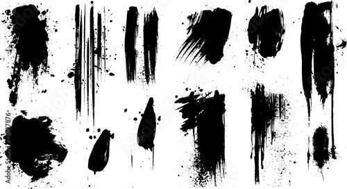 Set of grunge banners.Grunge backgrounds