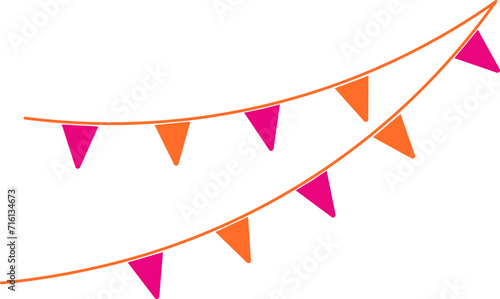 Simple Fiesta Flag Element
