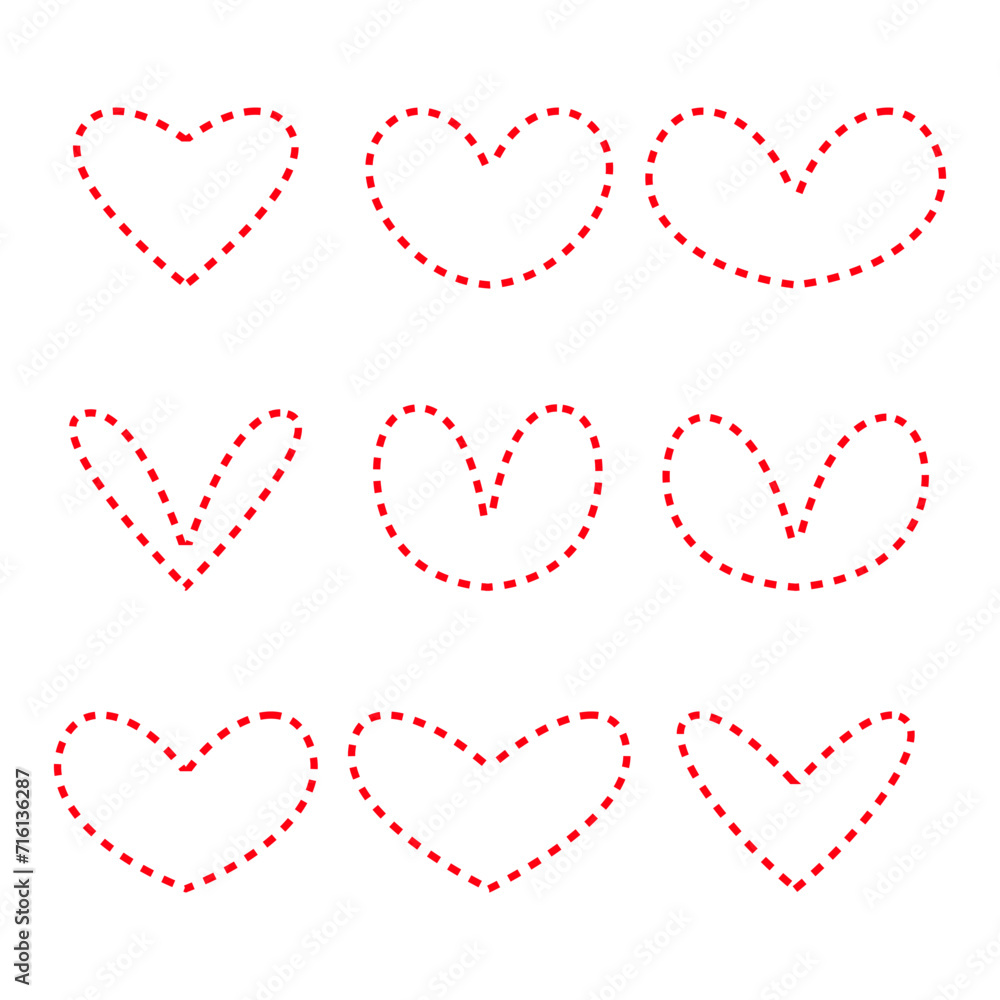 Premium vector art love and valentines day doodles, digital art illustration