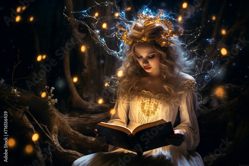 A magical book look by darkness in the dark © Shanila