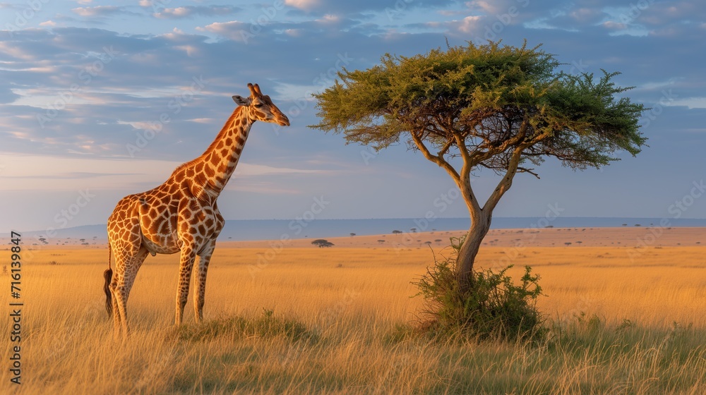 Obraz premium Giraffe in the savannah
