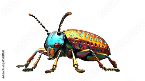 Paraepepeotes togatus is a beetle in the Cerambyci, Isolated on transparent PNG background, Generative ai photo