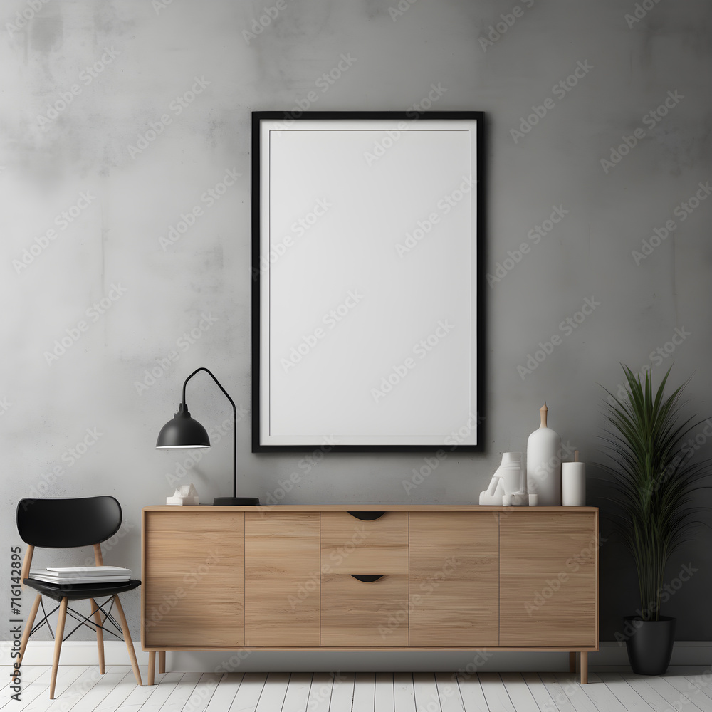 Blank photo frame in living room interior design for photo mockup, Blank Photo photo frame photo for mockup design Blank photo frame in living room interior design for photo mockup, Blank Photo photo frame photo for mockup design
