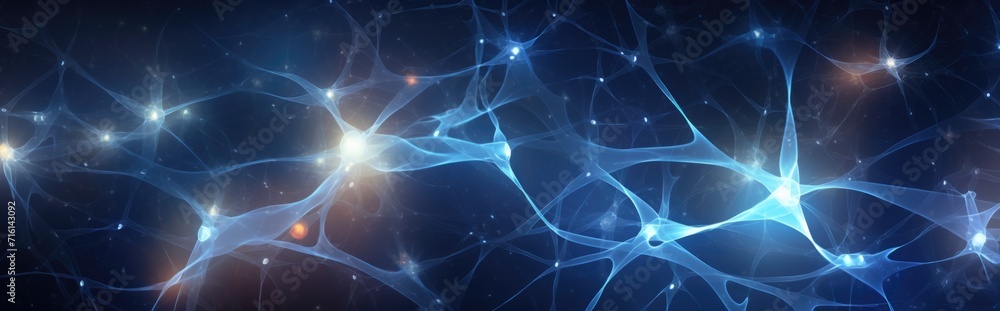 Abstract background. Neurons also known as neurones or nerve cells. Neural networks, artificial intelligence.