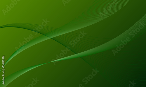 green lines wave curves on soft gradient abstract background