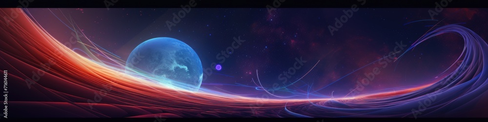 Abstract background. Space, exploration of stars and planets.