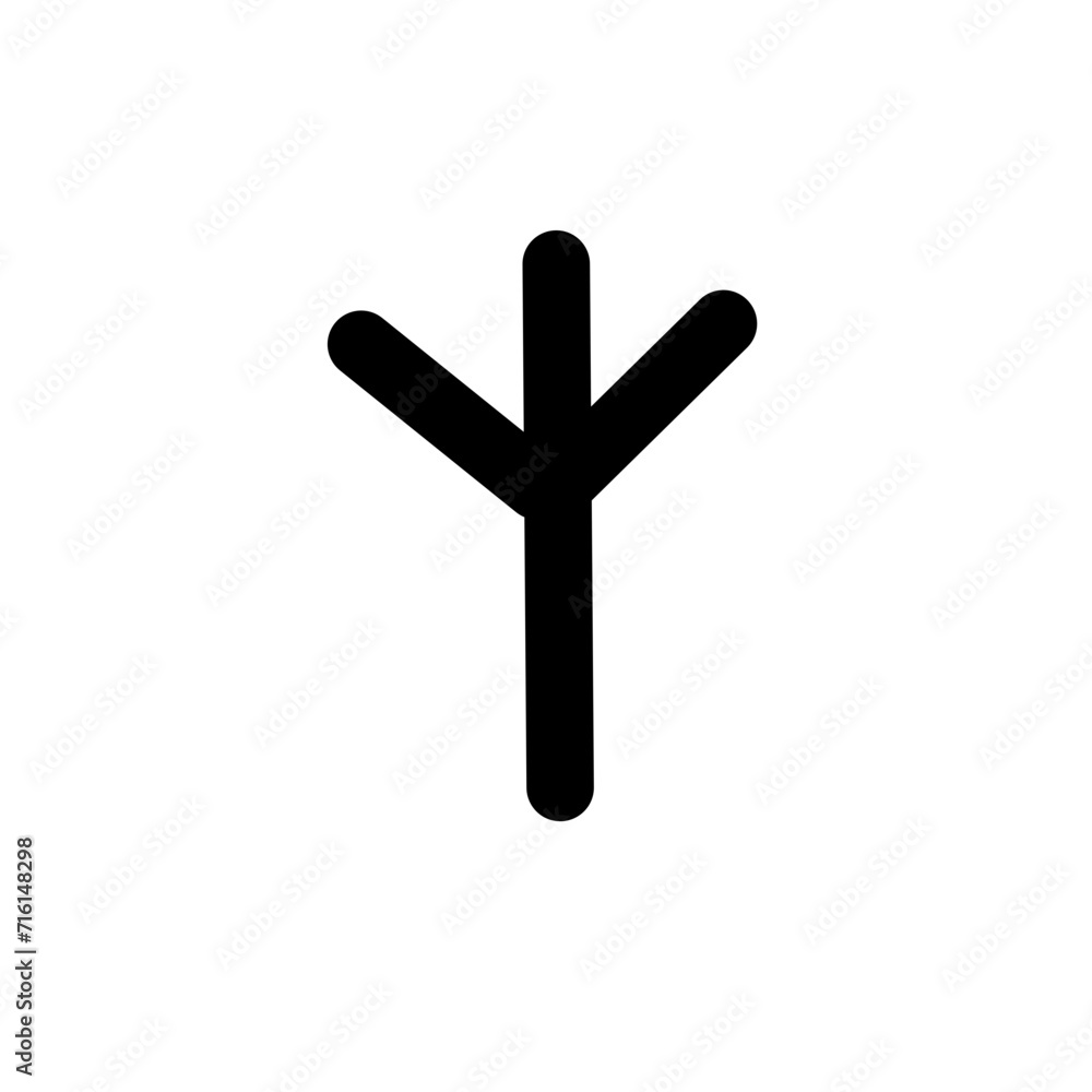Runes. Illustration on white background for design Runes. Illustration on white background for design