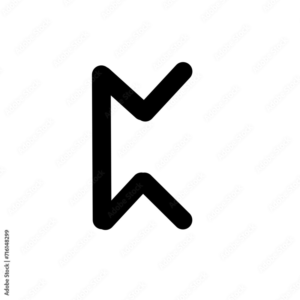 Runes. Illustration on white background for design Runes. Illustration on white background for design