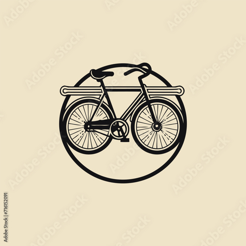 Fototapeta Naklejka Na Ścianę i Meble -  Bicycle logo design vector illustration