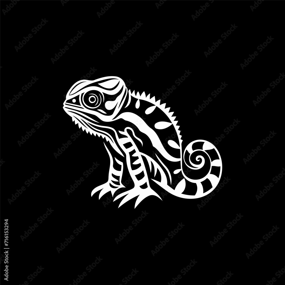 Chameleon logo design vector illustration Chameleon logo design vector illustration