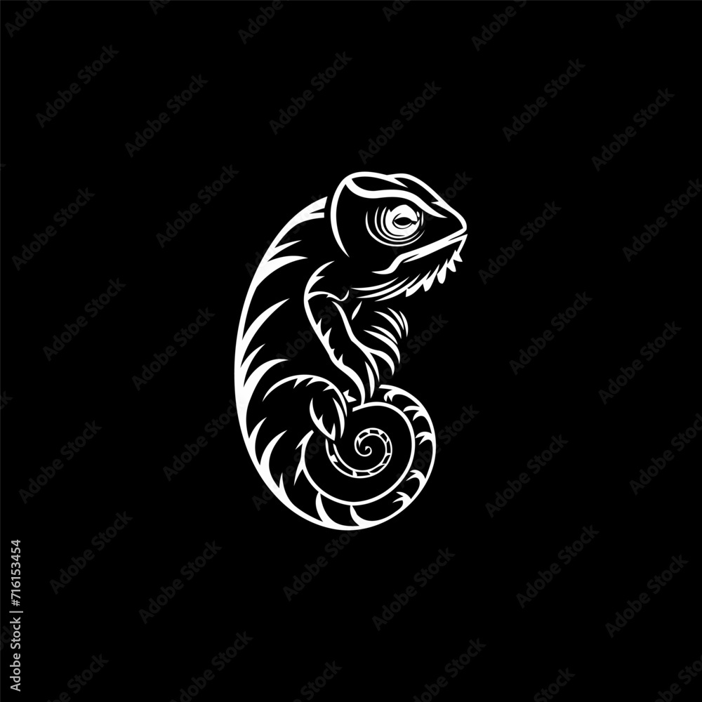Chameleon logo design vector illustration Chameleon logo design vector illustration