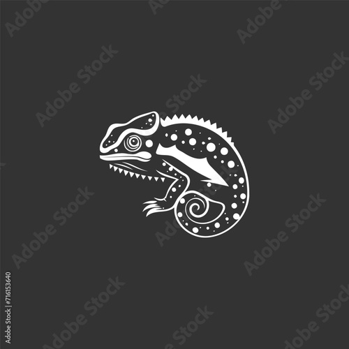 Chameleon logo design vector illustration © Leyde