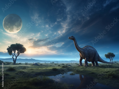 dinosaurs at sunset © Fritz