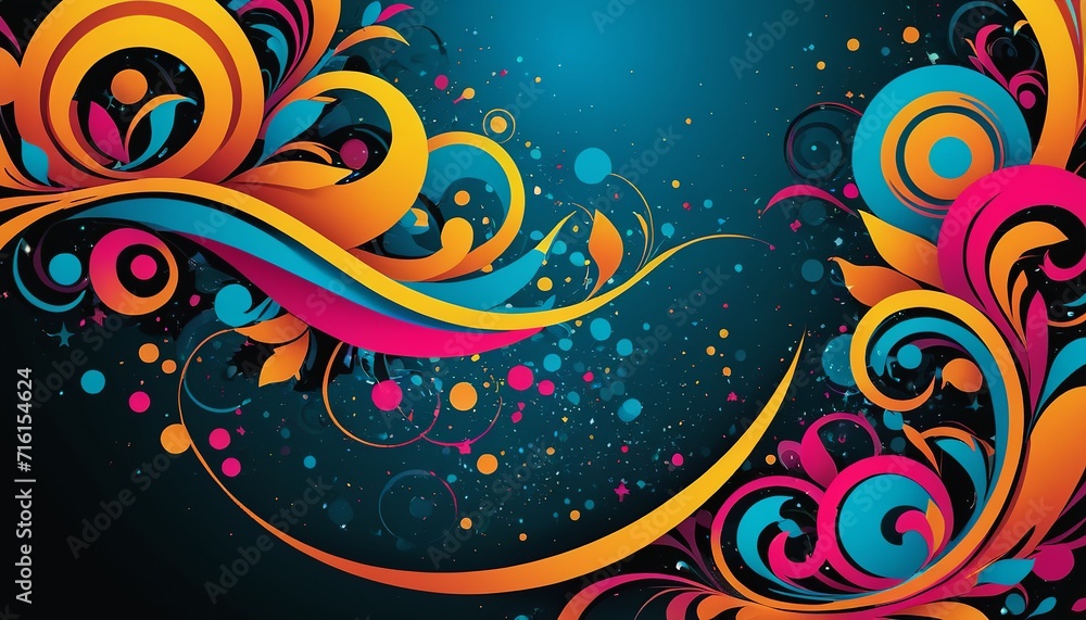 Abstract Colorful Background in Paper Style Art Abstract Colorful Background in Paper Style Art