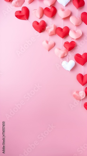 Love, Empty Banner Background with Heart Accents , love, empty banner background, heart accents © Babu